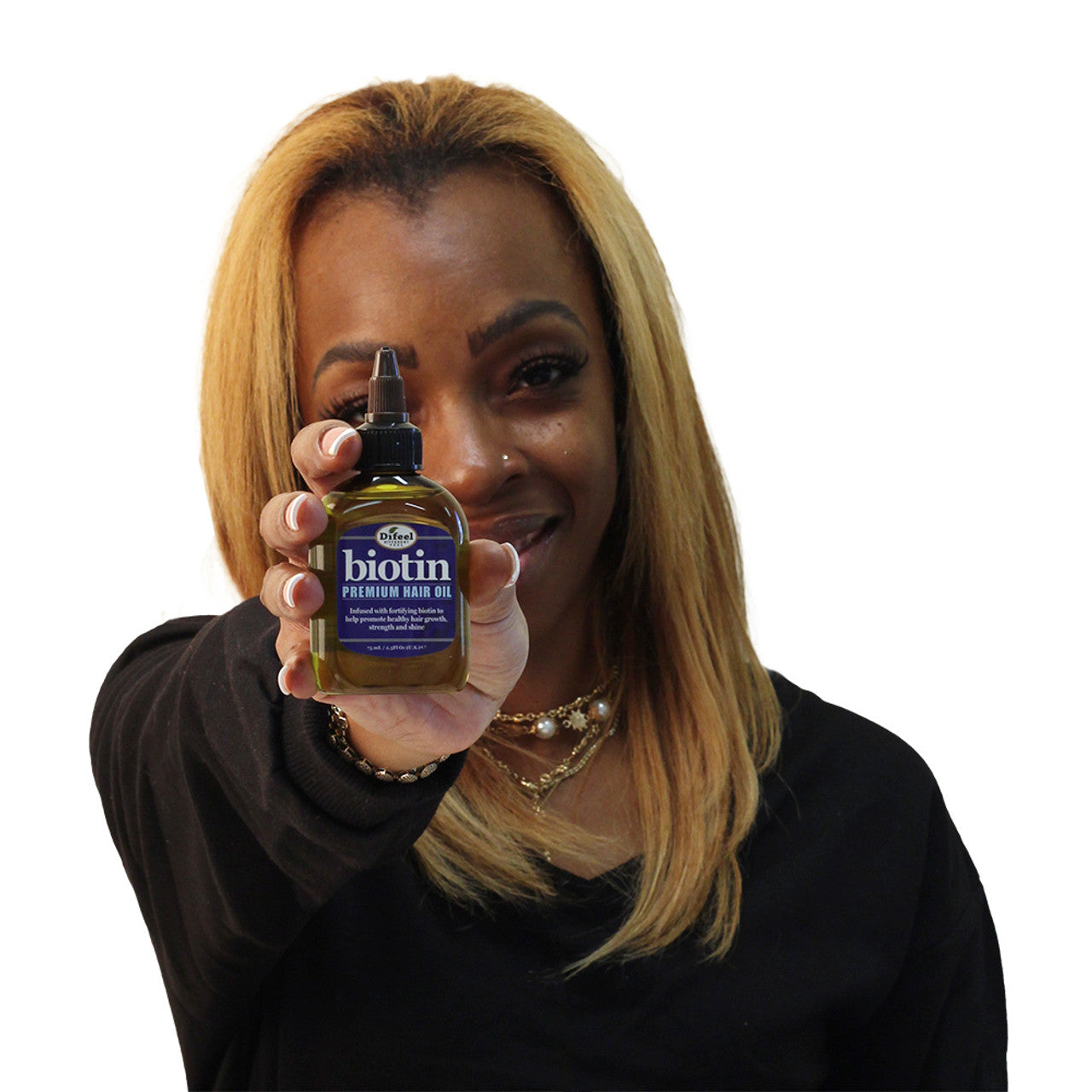 Difeel: Biotin Pro-Growth Premium Hair Oil - 2.5 oz.